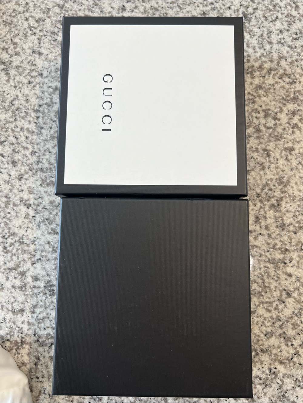 Gucci White And Black Empty Gift Box - Gem